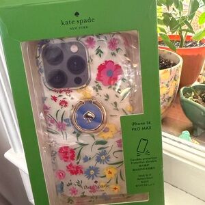 kate spade Floral iPhone 14 Pro Max Case - Blue and Yellow